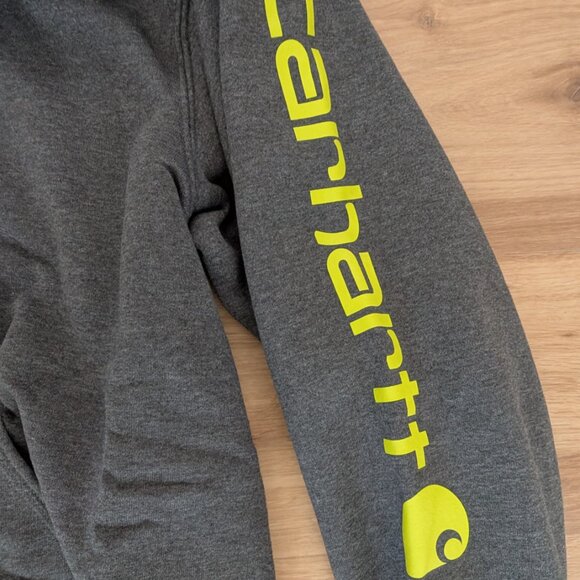 NWT Carhartt Midweight Loose Fit Hoodie XL Charcoal Gray Pullover Sweatshirt - Picture 4 of 7